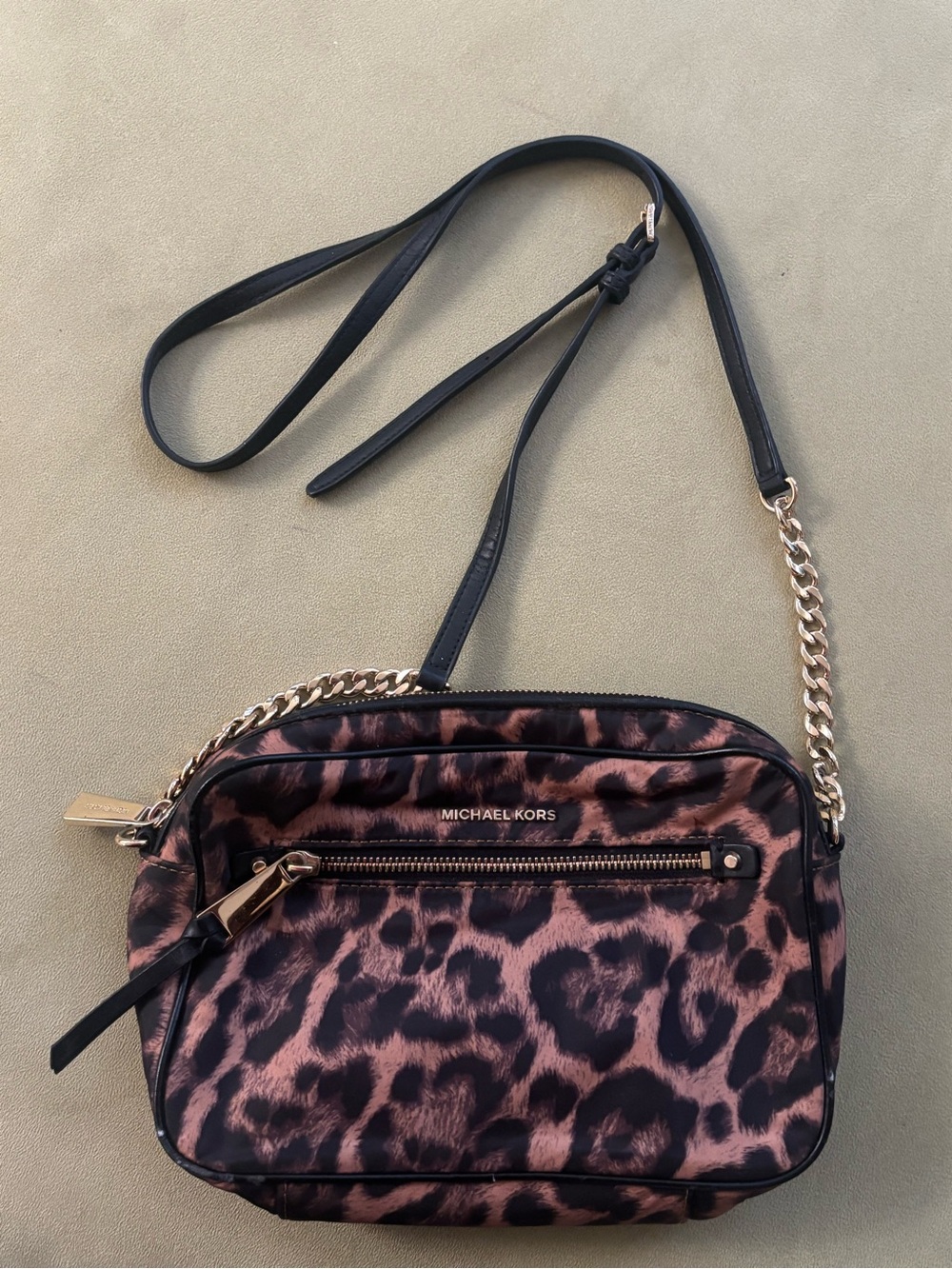 Michael Kors Leopard Print Crossbody Bag